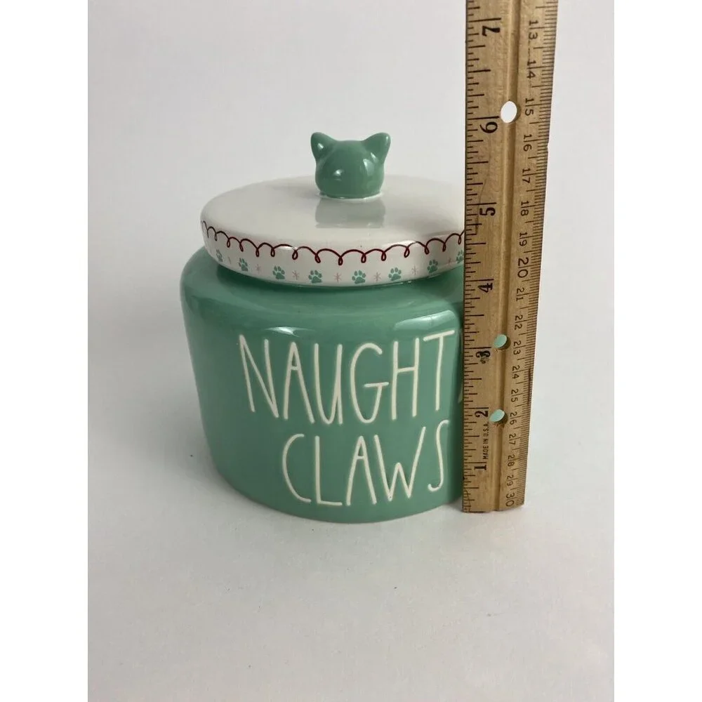 Rae Dunn Cat Treats Food Canister 